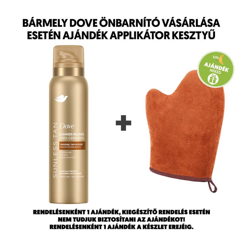 Dove Summer Revived self-tanning mousse for medium to dark skin tones, 150 ml