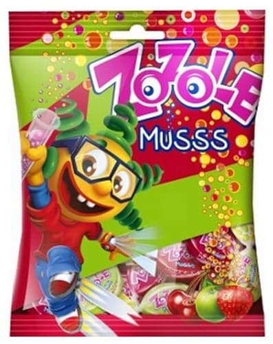 ZOZOLE MUSSS Apple&strawberry&cherry fruit-flavored candy 1/26