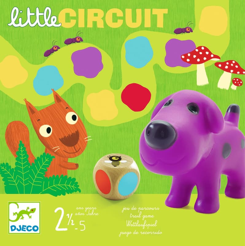 Djeco Színlépegetős társasjáték - Little circuit