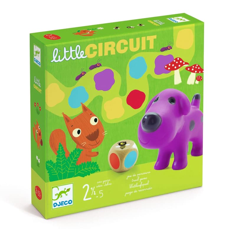 Djeco Színlépegetős társasjáték - Little circuit
