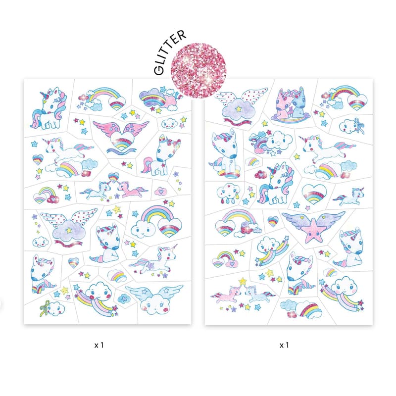 Djeco Tetováló matricák - Unikornisok - Unicorns