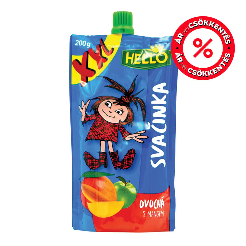 Hello XXL Gyümölcspüré alma-mangó tasakos
