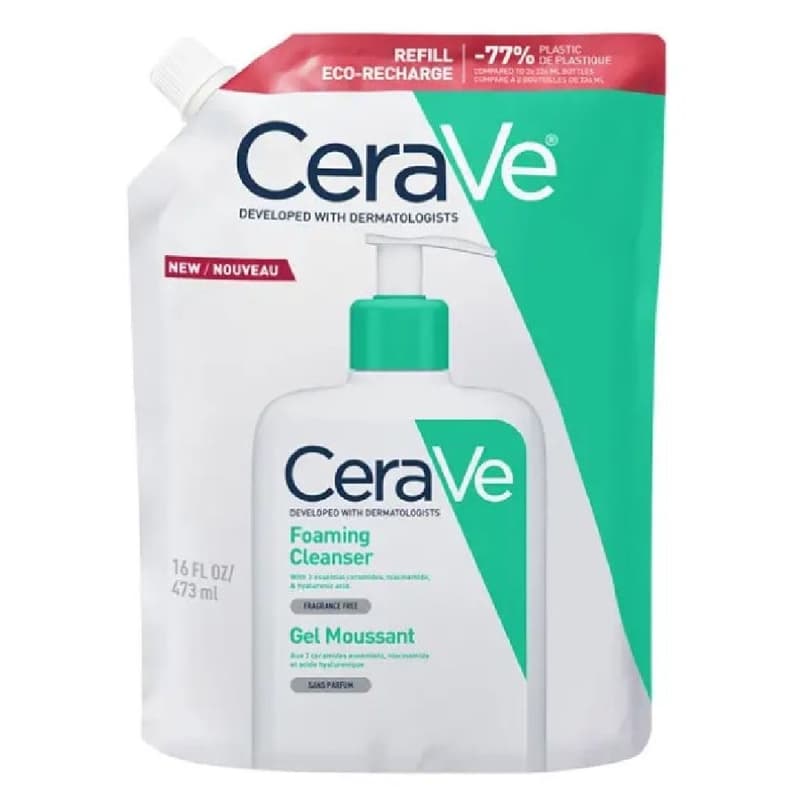 CeraVe habzó tisztító gél utántöltő arcra, testre 473ml
