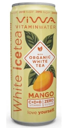 Viwa White Vitamin Tea Mangó ízű energiamentes szénsavmentes üdítőital