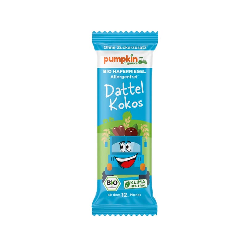 Pumpkin Organics Bio Oat Bar with Dates & Coconut 12 m+