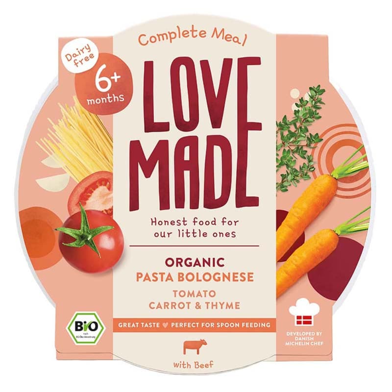 Lovemade Organic Pasta Bolognese 6 m+