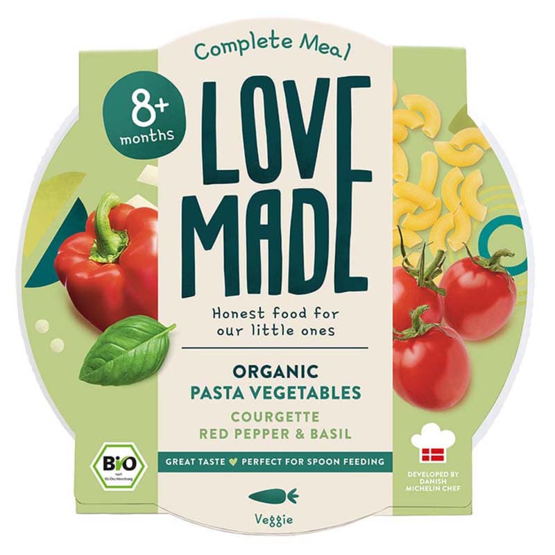 Lovemade Organic Pasta Vegetables 8 m+