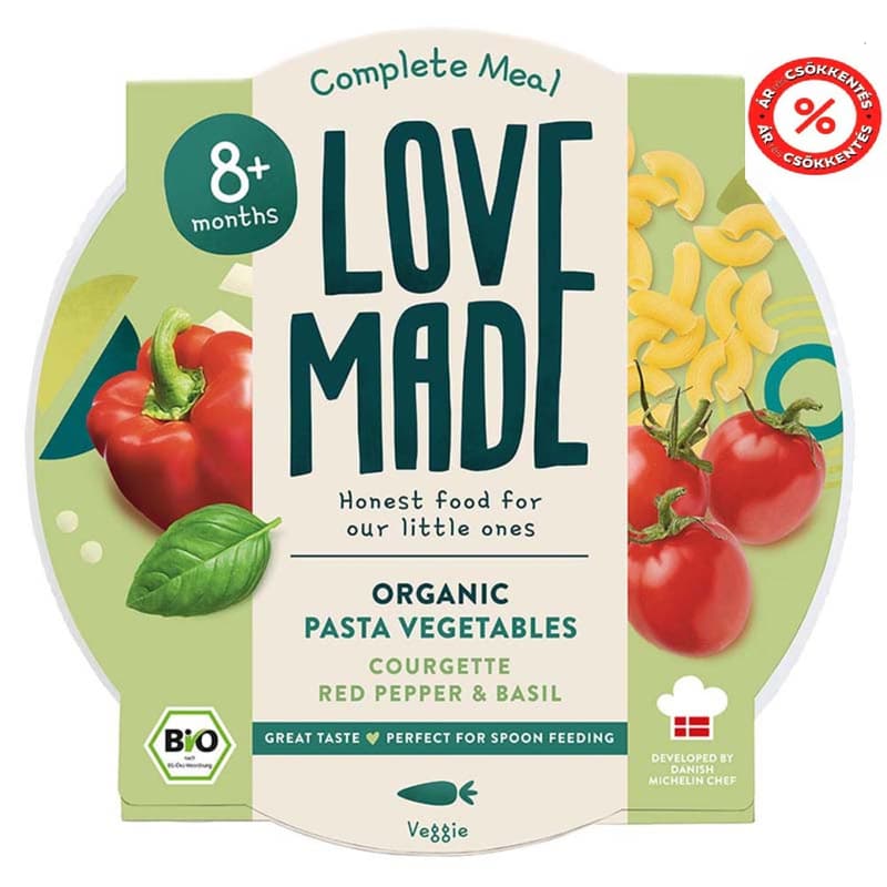 Lovemade Organic Pasta Vegetables 8 m+