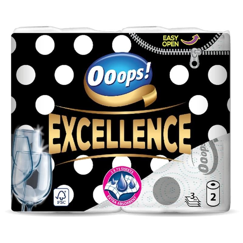 Ooops! Excellence Limited Edition kéztörlő 2 tekecs 3 rétegű