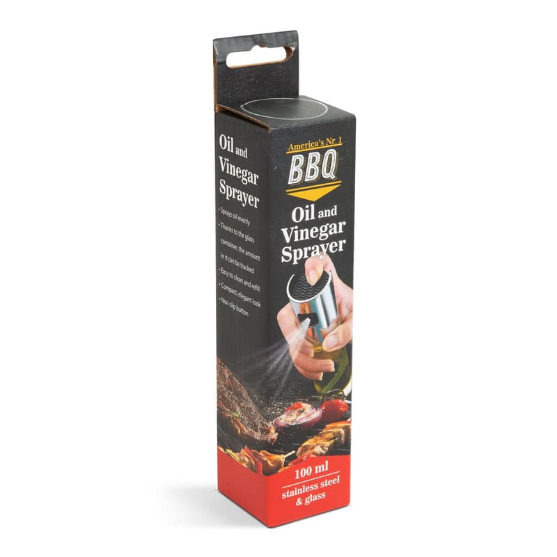 Oil and vinegar sprayer - stainless steel, glass - 100 ml