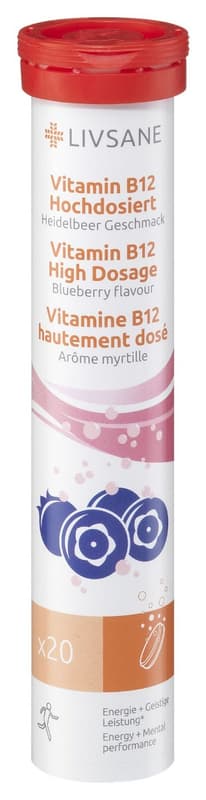 LIVSANE B12-vitamin Pantoténsavas pezsgőtabletta 20 db