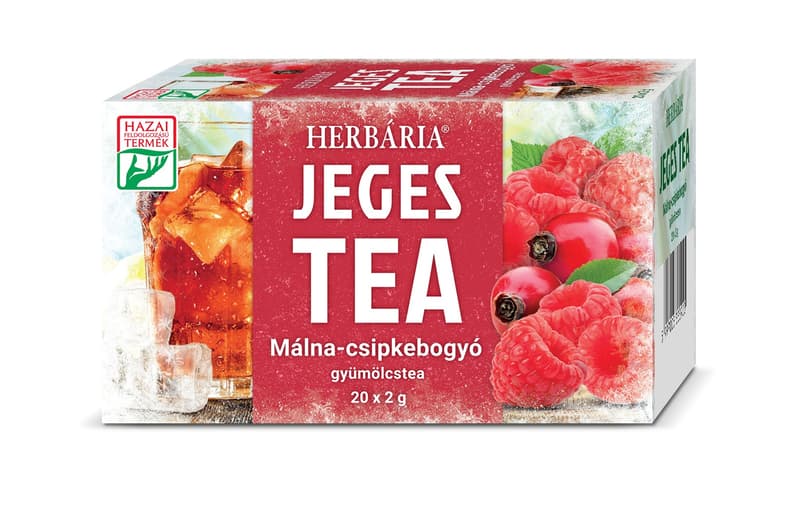 Herbária jeges tea Málna-csipkebogyó gyümölcstea