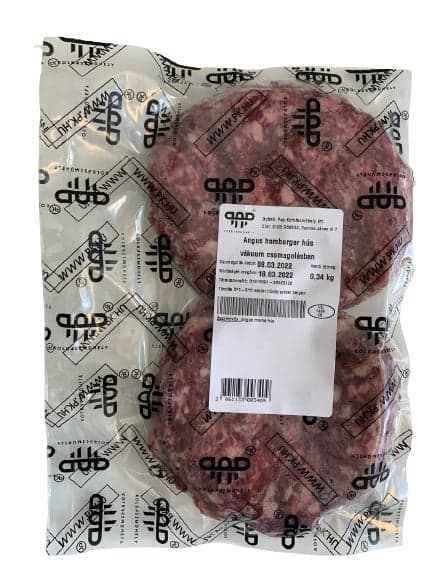 Angus beef burger patty