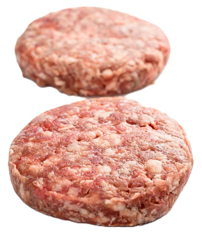 Angus beef burger patty