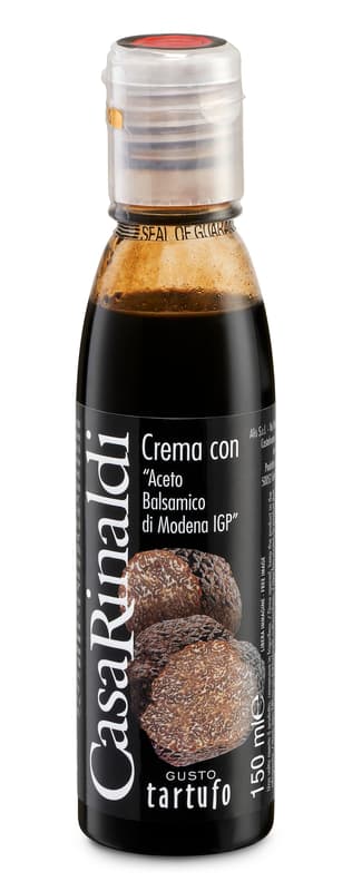 Cream with “Aceto Balsamico di Modena IGP” truffle flavoured
truffle flavored balsamic vinegar of Modena cream