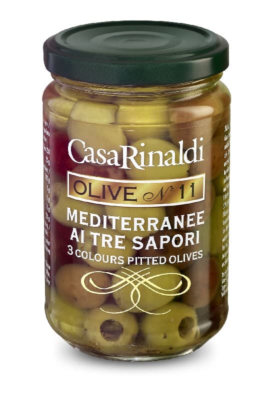 Casa Rinaldi Mediterrán háromszínű olívabogyó 270g