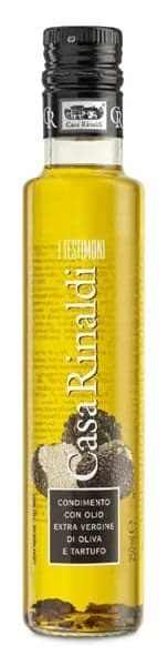 Flavoured extra virgin olive oil with truffle