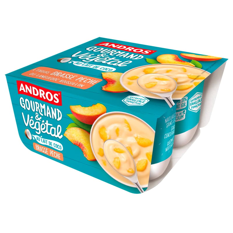 Andros Gourmandt & Végétal Apricot Vegangurt (4x100g)