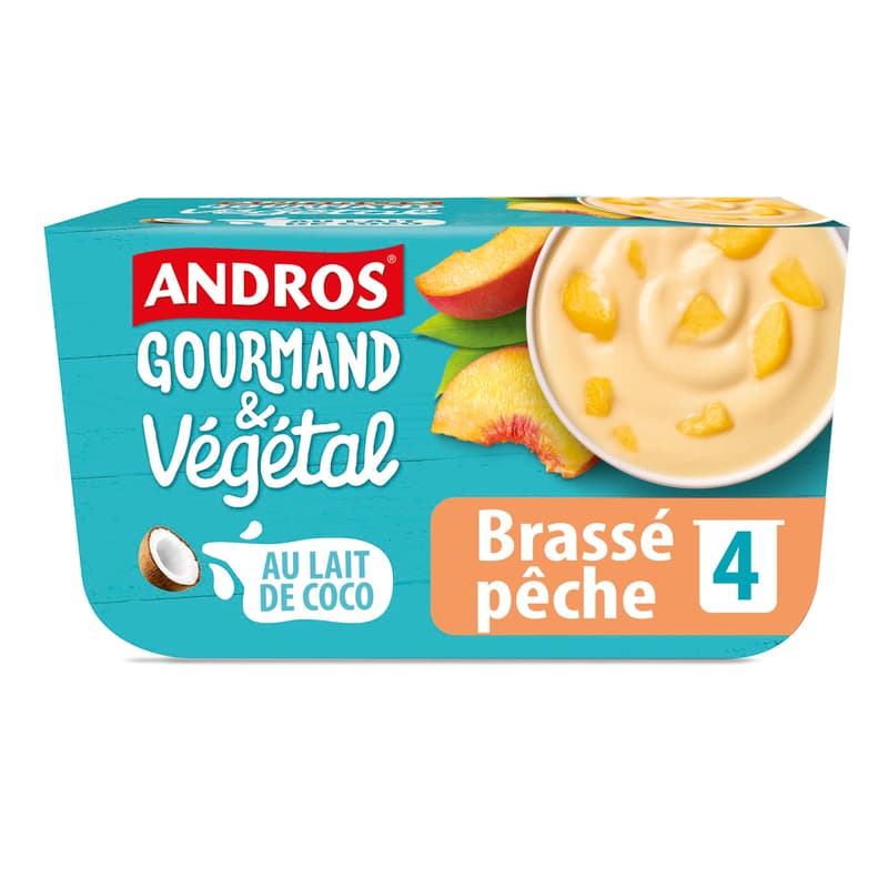 Andros Gourmandt & Végétal Apricot Vegangurt (4x100g)
