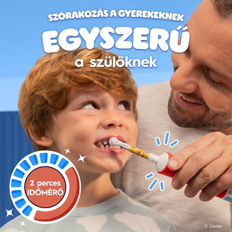Oral-B Pro Kids Elektromos Fogkefe, Oroszlánkirály, Utazótokkal