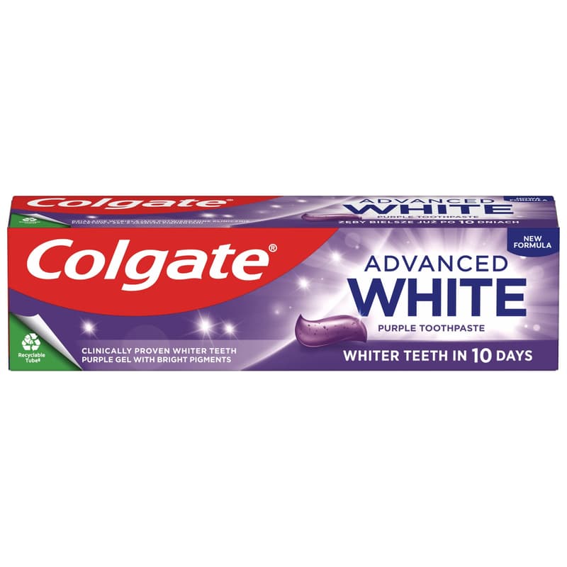 Colgate Advanced Whitening Purple toothpaste
