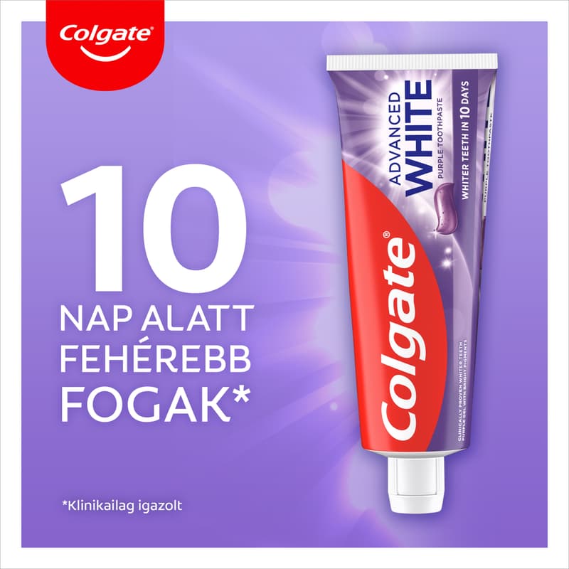 Colgate Advanced Whitening Purple toothpaste