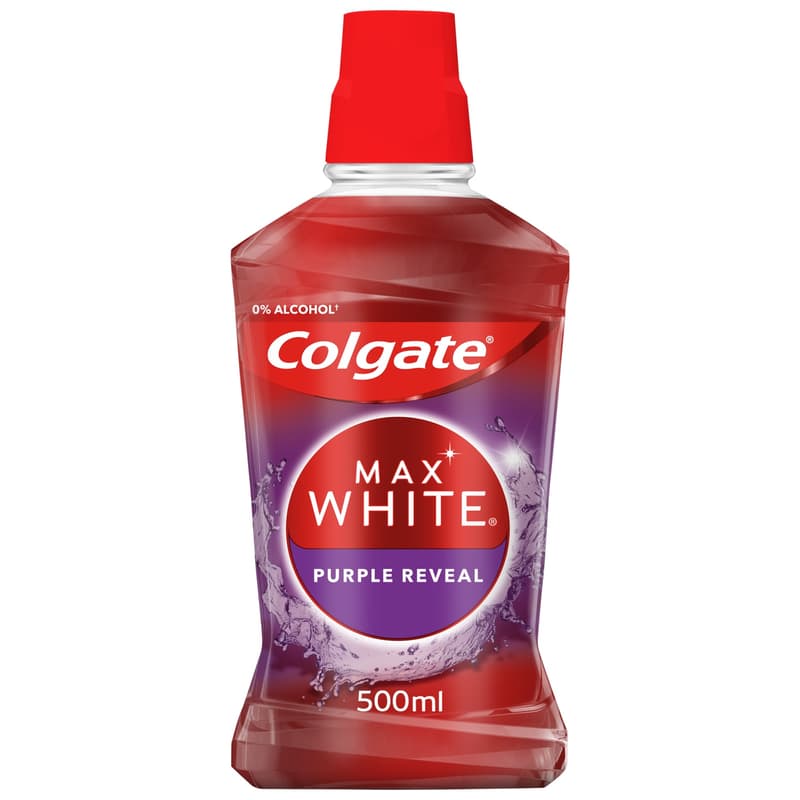 Colgate Max White Purple mouthwash