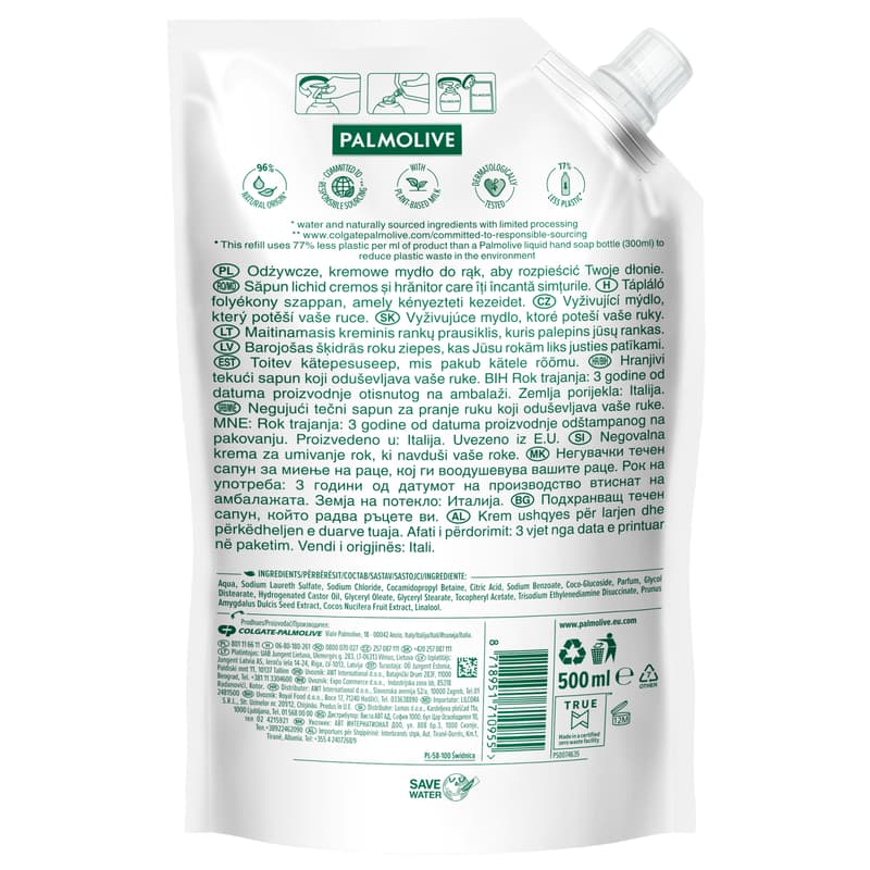 Palmolive Naturals Coconut & Milk folyékony szappan utántöltő
