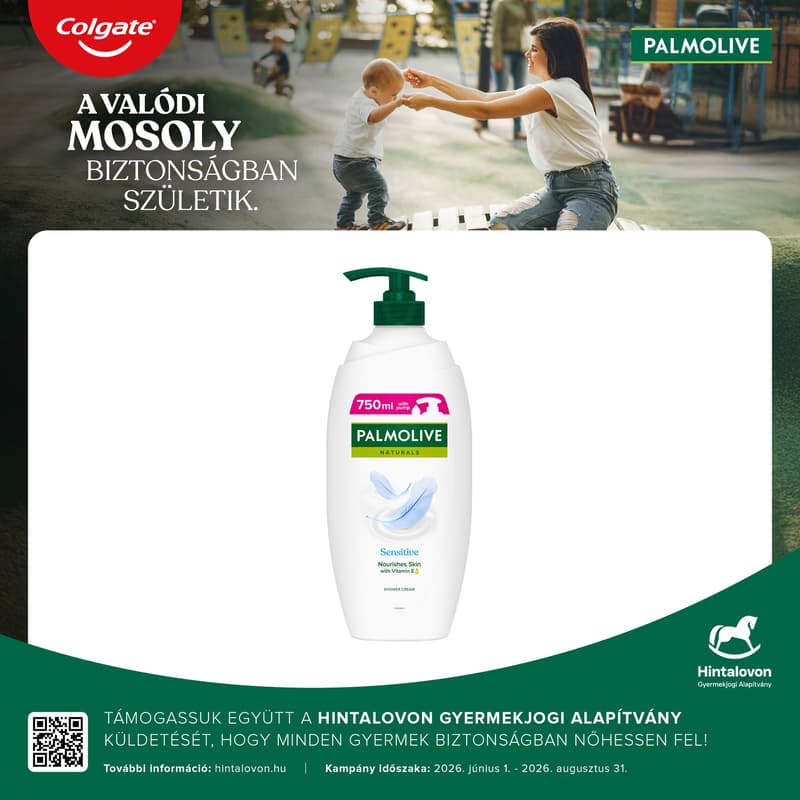 Palmolive Naturals Sensitive Milk Protein pump shower gel