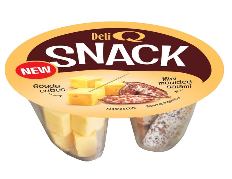 Deli Q Snack Gouda Cubes & Mini Salami