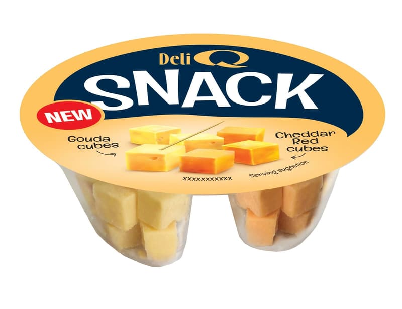 Deli Q Snack Gouda Cubes & Red Cheddar Cubes