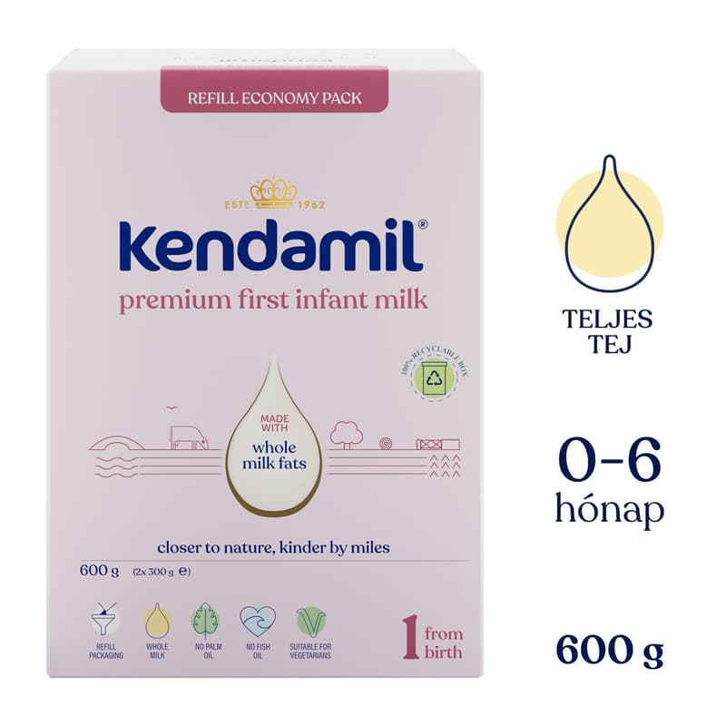 Kendamil PREMIUM Box 1 First Infant Milk Formula (600 g)