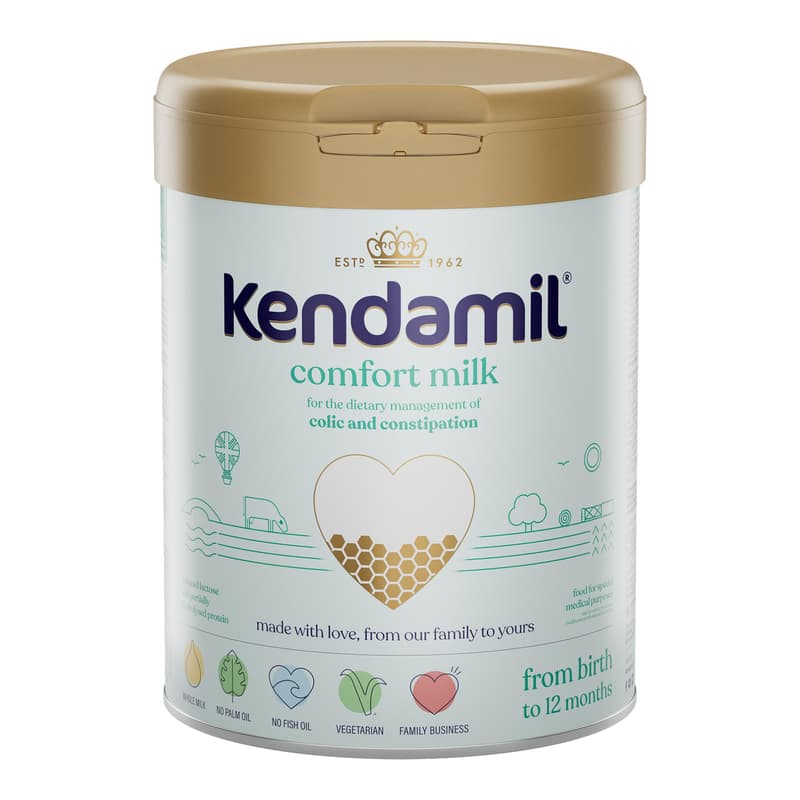 Kendamil Comfort tehéntej alapú anyatej-helyettesítő gyógyászati célokra szánt speciális tápszer újszülött kortól
