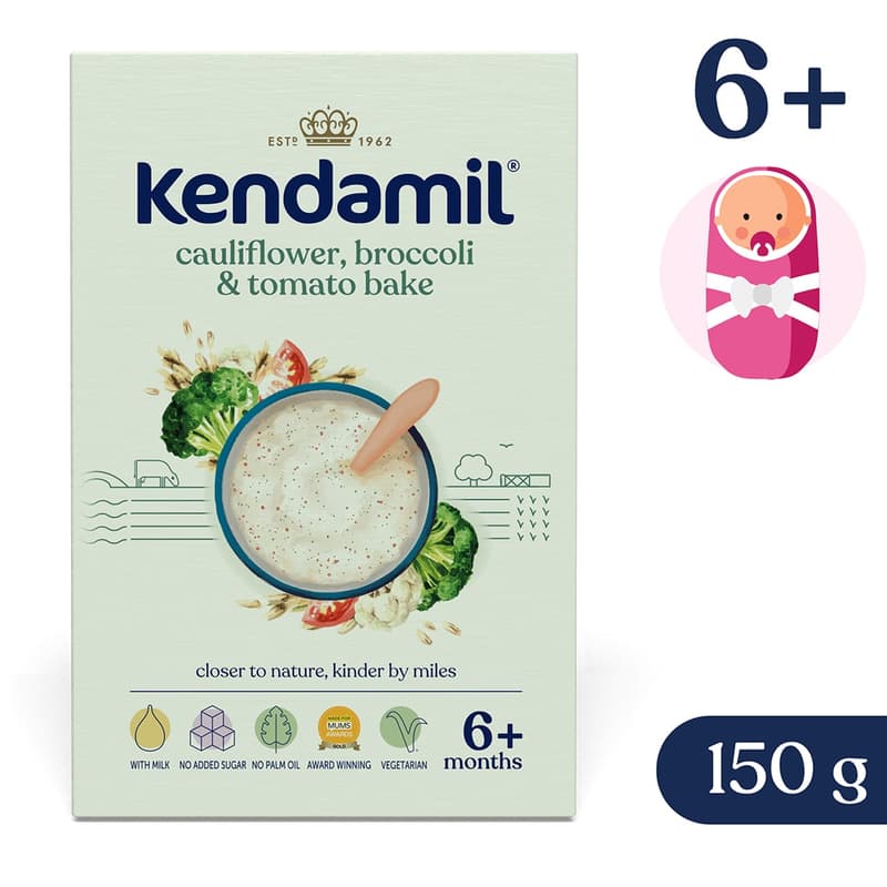 Kendamil Cauliflower, Broccoli Porridge 150g