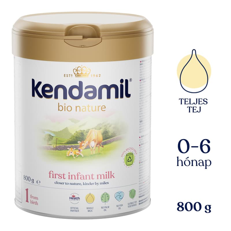 Kendamil BIO NATURE 1 First Infant Milk Formula (800 g)