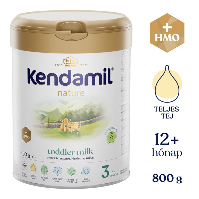 Kendamil BIO NATURE 3 HMO+ Toddler Milk Formula (800 g)