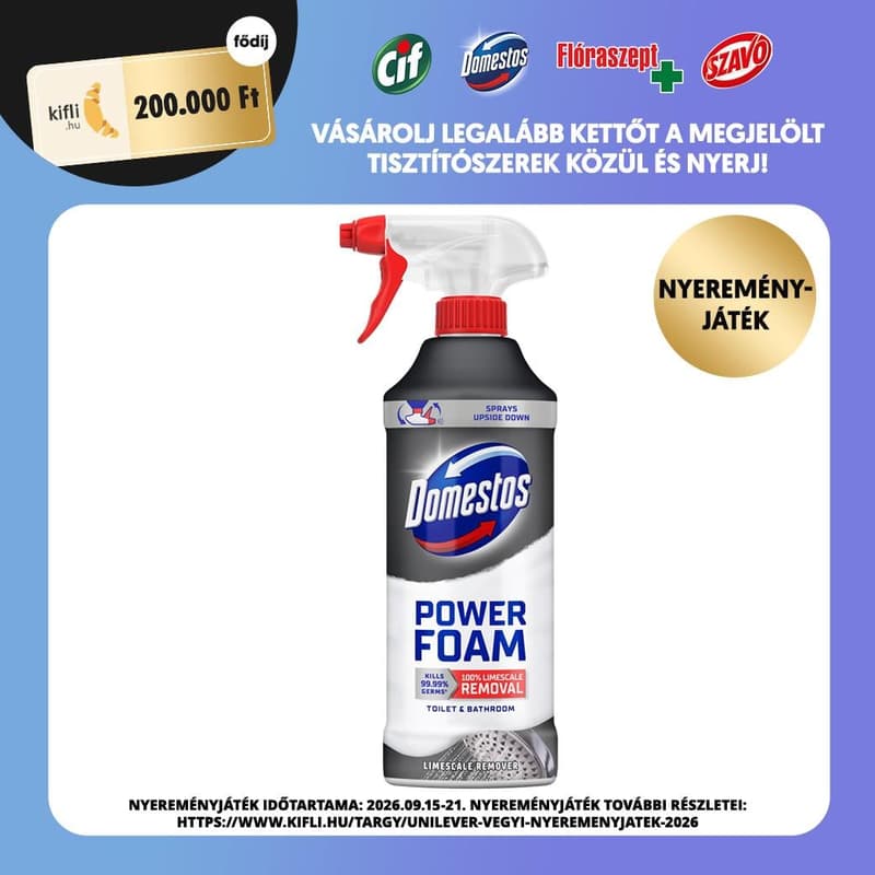DOMESTOS POWER FOAM Limescale remover