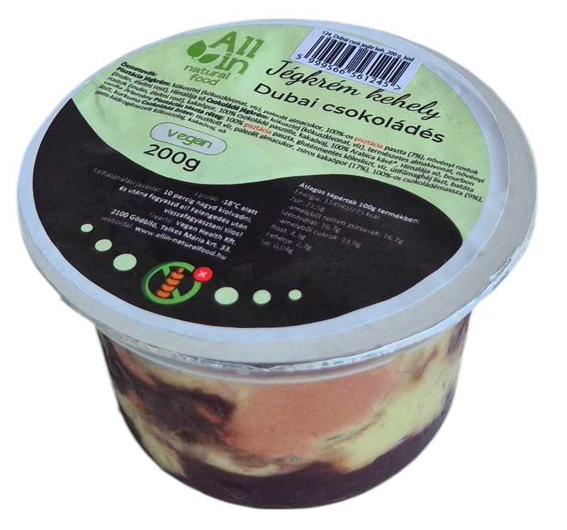 All in Natural Food Dubai csokoládés jégkrém