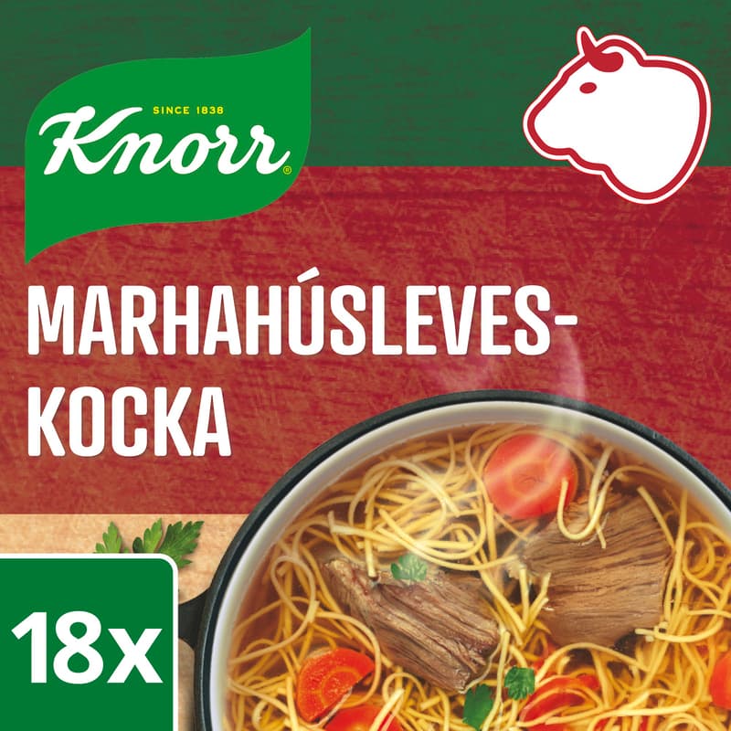 KNORR Marhahúsleveskocka 18db