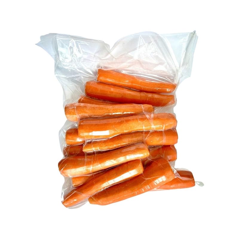 Carrots whole vacuum-packed
