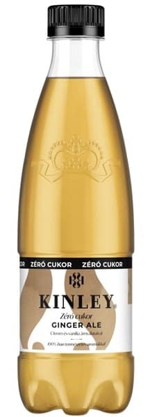 Kinley Ginger Ale Zero Sugar Energy-Free Carbonated Soft Drink with Sweeteners 500 ml