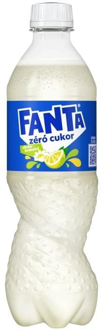Fanta Zero Sugar Energy-Free Lemon and Elderberry Carbonated Soft Drink with Sweeteners 500 ml
