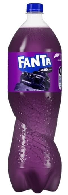 Fanta Grape-Flavored Carbonated Soft Drink with Sugar and Sweeteners 1,75 l