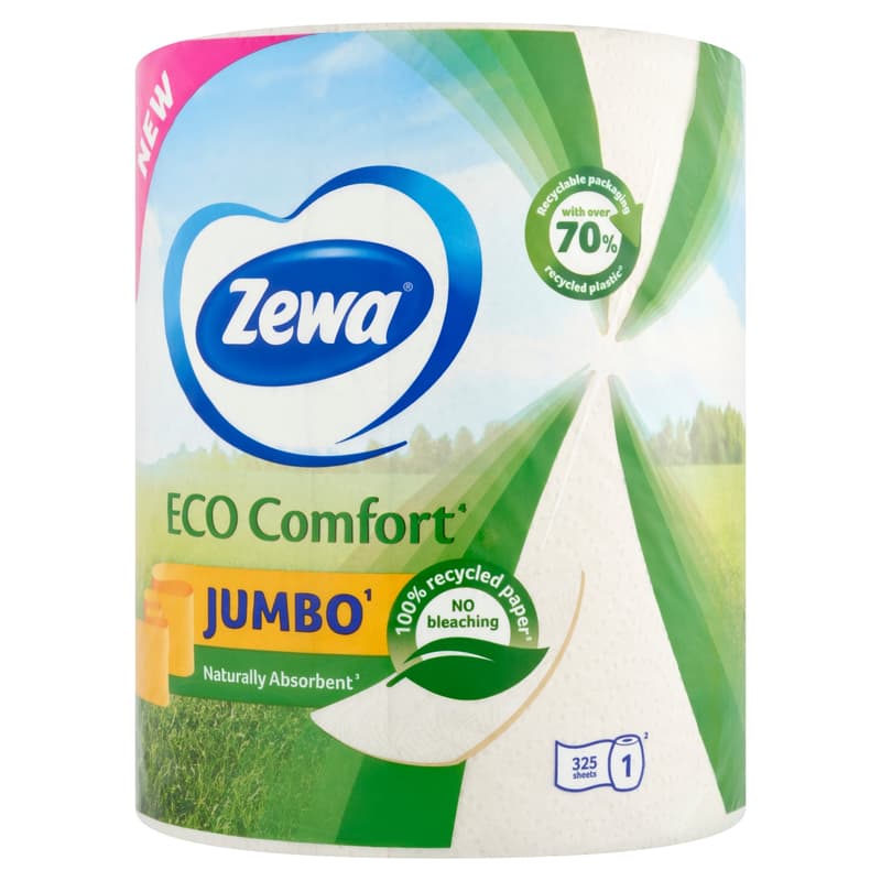 Zewa Jumbo Eco Comfort 2ply household tissue 1 roll 325 sheet