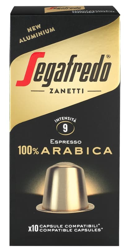Segafredo 100% Arabica - Nespresso compatible aluminum capsules