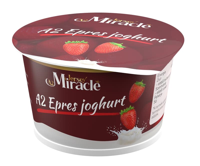 Jersey Miracle A2 gyümölcsjoghurt epres