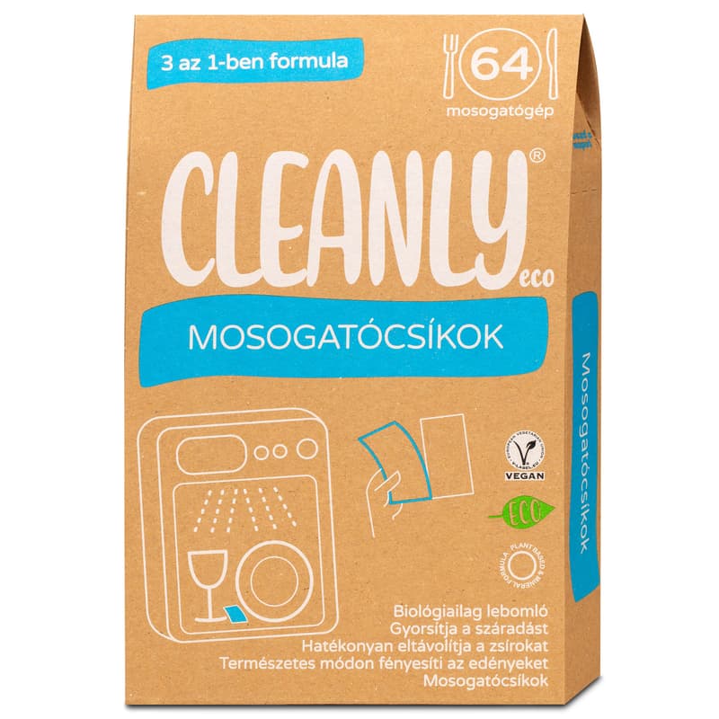 Cleanly Eco Mosogatócsíkok 3 az 1-ben formula