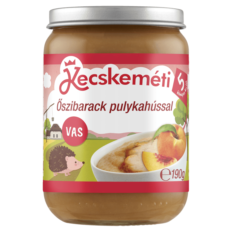 Kecskeméti Peaches with turkey, from 5 months