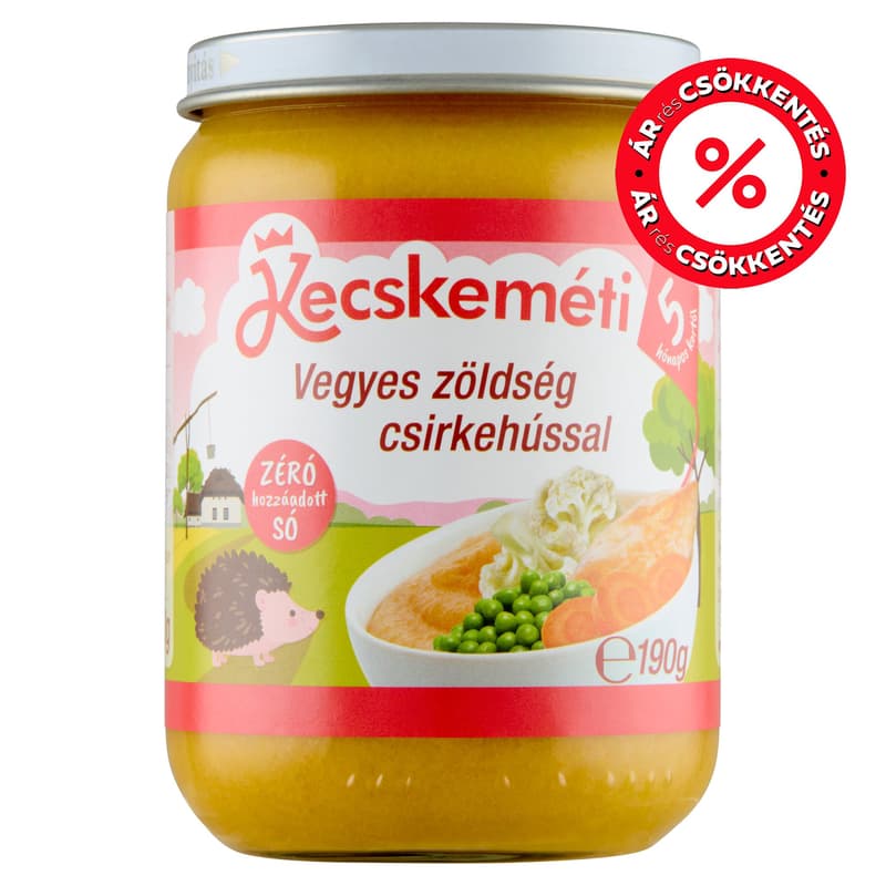 Kecskeméti Vegetables with chicken, from 5 months