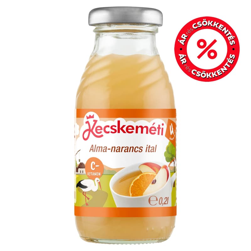 Kecskeméti Apple-orange drink, from 4 months